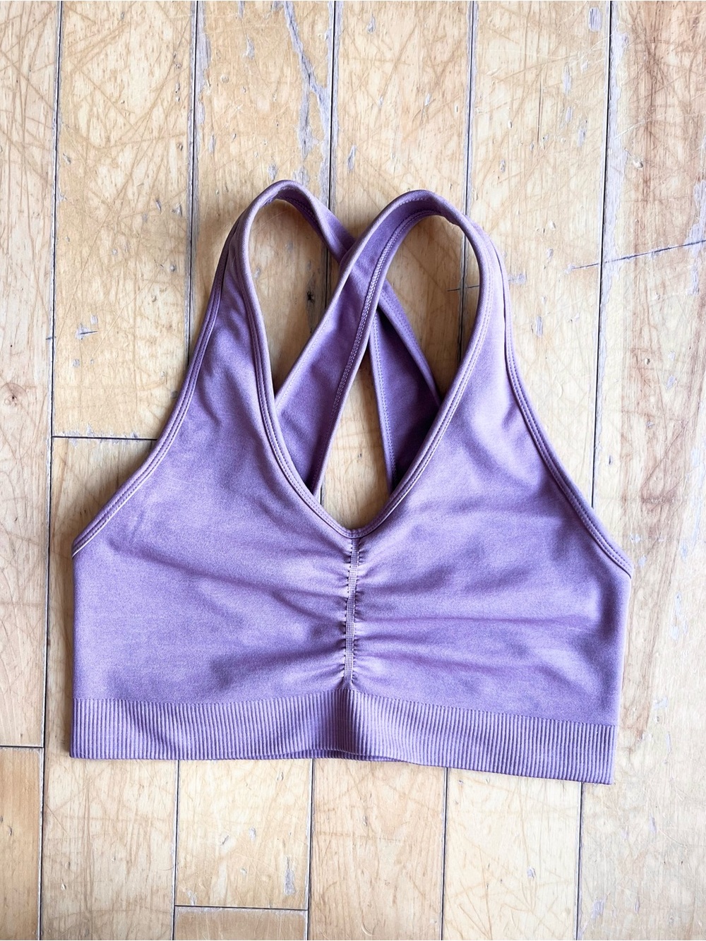 Alphalete Mauve Cross-Back Sports Bra